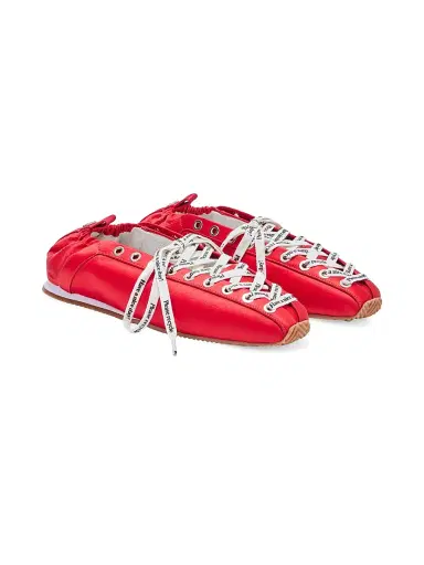 Ganni Women's Satin Ballerina Flats | Thumbnail 2 Ganni Women's Satin Ballerina Flats | Thumbnail 2