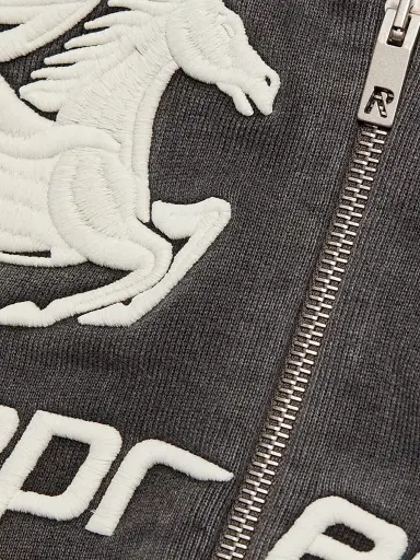 Represent Men's Pegasus Cotton Zip-Front Hoodie - Vintage Grey - Size XXL | Thumbnail 7 Represent Men's Pegasus Cotton Zip-Front Hoodie - Vintage Grey - Size XXL | Thumbnail 7