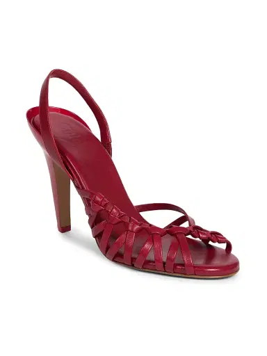 Chloé Women's Estra 0MM Leather Slingback Sandals - Raspberry Sorbet | Thumbnail 2 Chloé Women's Estra 0MM Leather Slingback Sandals - Raspberry Sorbet | Thumbnail 2