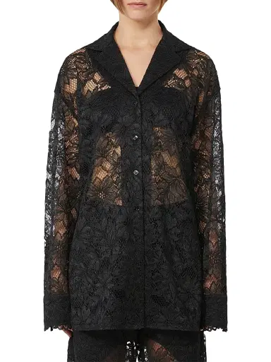 Sportmax Women's Floral Lace Jacket - Black | Thumbnail 2 Sportmax Women's Floral Lace Jacket - Black | Thumbnail 2