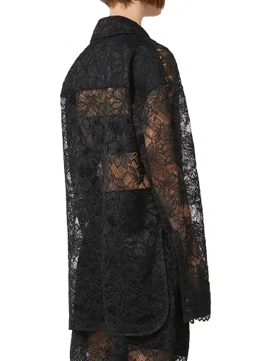 Sportmax Women's Floral Lace Jacket - Black | Thumbnail 3 Sportmax Women's Floral Lace Jacket - Black | Thumbnail 3