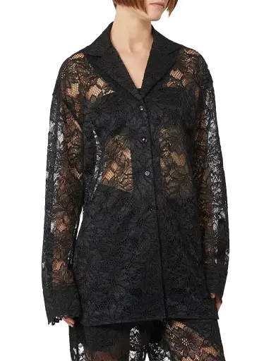 Sportmax Women's Floral Lace Jacket - Black | Thumbnail 4 Sportmax Women's Floral Lace Jacket - Black | Thumbnail 4