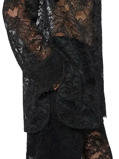 Sportmax Women's Floral Lace Jacket - Black | Thumbnail 6 Sportmax Women's Floral Lace Jacket - Black | Thumbnail 6