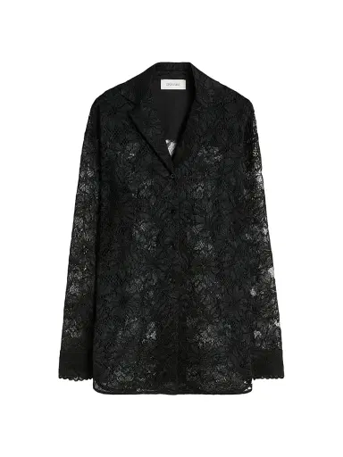 Sportmax Women's Floral Lace Jacket - Black | Thumbnail 1 Sportmax Women's Floral Lace Jacket - Black | Thumbnail 1