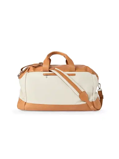 Brunello Cucinelli Men's Grained Calfskin and Cowhide Active Bag - Natural | Thumbnail 3 Brunello Cucinelli Men's Grained Calfskin and Cowhide Active Bag - Natural | Thumbnail 3