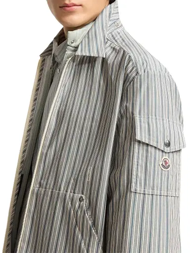 Moncler Men's Havas Shacket in Poplin | Thumbnail 4 Moncler Men's Havas Shacket in Poplin | Thumbnail 4