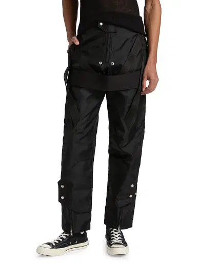Rick Owens Men's Megastrapped Stretch-Nylon Moto Pants | Thumbnail 3 Rick Owens Men's Megastrapped Stretch-Nylon Moto Pants | Thumbnail 3