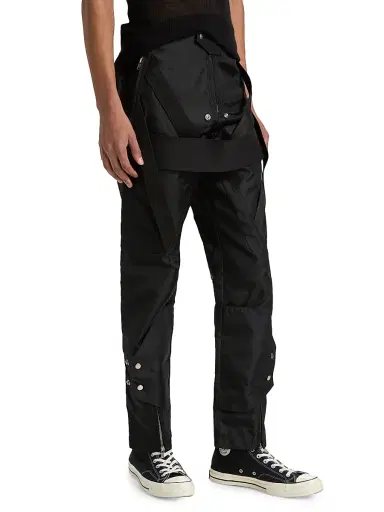 Rick Owens Men's Megastrapped Stretch-Nylon Moto Pants | Thumbnail 4 Rick Owens Men's Megastrapped Stretch-Nylon Moto Pants | Thumbnail 4