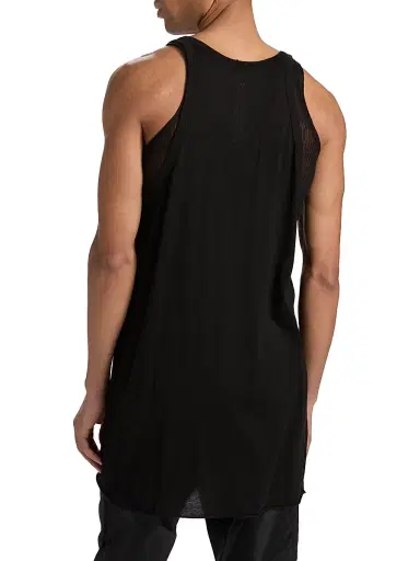 Rick Owens Men's Pony Open-Front Cotton Tank - Black | Thumbnail 5 Rick Owens Men's Pony Open-Front Cotton Tank - Black | Thumbnail 5