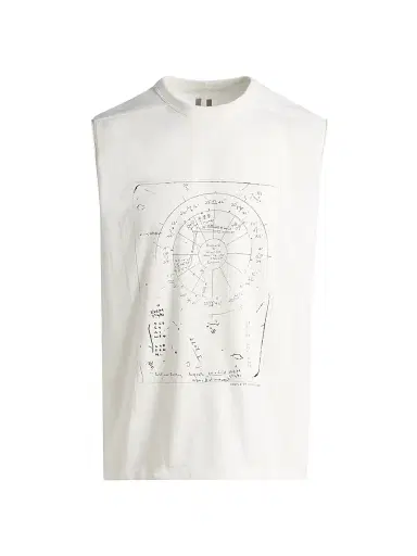 Rick Owens Men's Brad Sleeveless T-Shirt | Thumbnail 1 Rick Owens Men's Brad Sleeveless T-Shirt | Thumbnail 1