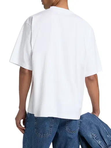 Marni Men's Tropical Logo Crewneck T-Shirt - Lily White | Thumbnail 5 Marni Men's Tropical Logo Crewneck T-Shirt - Lily White | Thumbnail 5