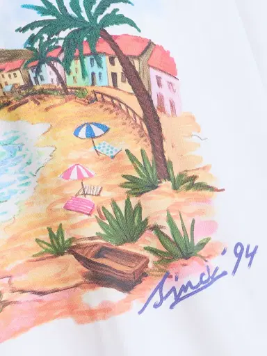 Marni Men's Tropical Logo Crewneck T-Shirt - Lily White | Thumbnail 7 Marni Men's Tropical Logo Crewneck T-Shirt - Lily White | Thumbnail 7