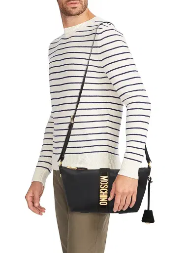 MOSCHINO Men's Logo Hardware Crossbody Bag | Thumbnail 2 MOSCHINO Men's Logo Hardware Crossbody Bag | Thumbnail 2