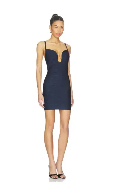 Hervé Léger The Lurex Romy Mini Dress | Thumbnail 2 Hervé Léger The Lurex Romy Mini Dress | Thumbnail 2