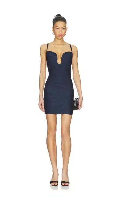 Hervé Léger The Lurex Romy Mini Dress | Thumbnail 1 Hervé Léger The Lurex Romy Mini Dress | Thumbnail 1