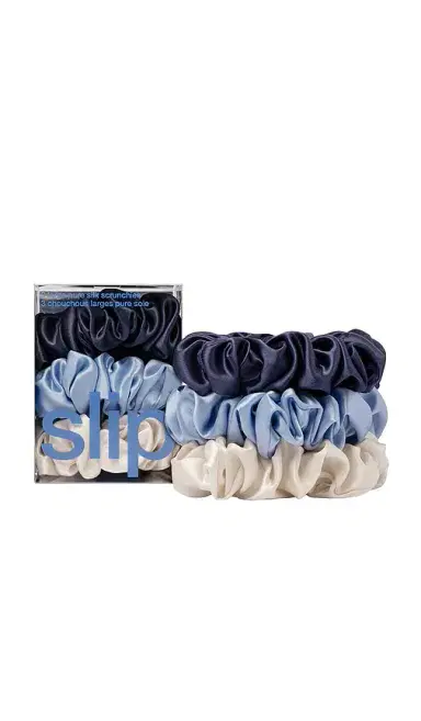 slip Set Of 3 Pure Silk Large Scrunchies | Thumbnail 1 slip Set Of 3 Pure Silk Large Scrunchies | Thumbnail 1