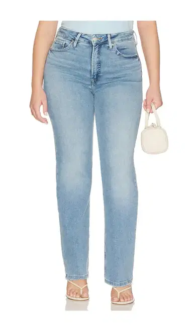 Good American Soft Tech Good True Straight Jeans | Thumbnail 2 Good American Soft Tech Good True Straight Jeans | Thumbnail 2