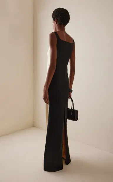 Bevza Duality Two-Tone Satin Maxi Dress | Thumbnail 4 Bevza Duality Two-Tone Satin Maxi Dress | Thumbnail 4