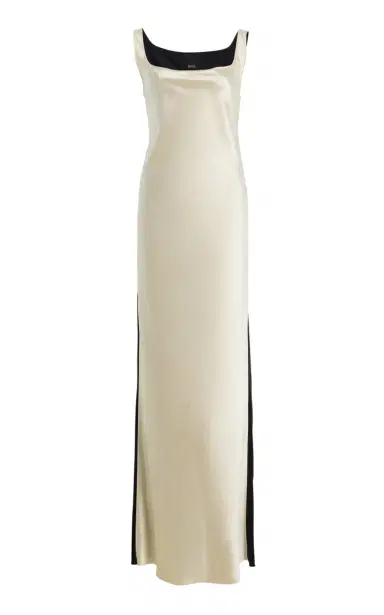 Bevza Duality Two-Tone Satin Maxi Dress | Thumbnail 6 Bevza Duality Two-Tone Satin Maxi Dress | Thumbnail 6
