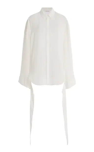 The Frankie Shop Verlin Chiffon Tie-Cuff Shirt | Thumbnail 8 The Frankie Shop Verlin Chiffon Tie-Cuff Shirt | Thumbnail 8