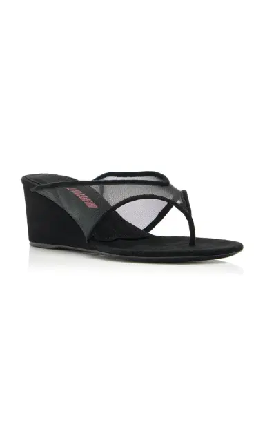 LUCASHEVA Audokia Mesh Wedge Sandals | Thumbnail 4 LUCASHEVA Audokia Mesh Wedge Sandals | Thumbnail 4