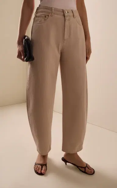 Closed Jazzie Rigid Mid-Rise Cropped Barrel-Leg Jeans | Thumbnail 3 Closed Jazzie Rigid Mid-Rise Cropped Barrel-Leg Jeans | Thumbnail 3