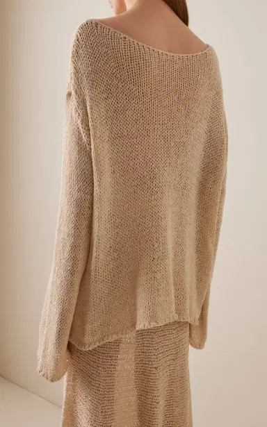 Khaite Davet Silk-Blend Knit Top | Thumbnail 4 Khaite Davet Silk-Blend Knit Top | Thumbnail 4