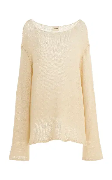 Khaite Davet Silk-Blend Knit Top | Thumbnail 1 Khaite Davet Silk-Blend Knit Top | Thumbnail 1