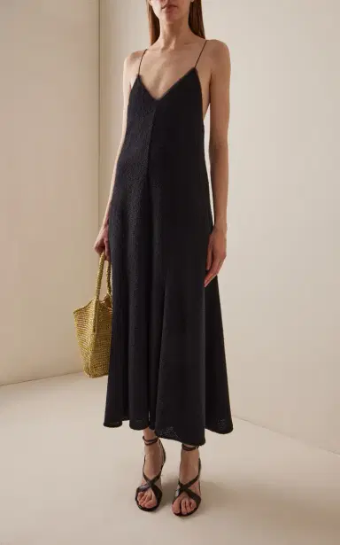 Khaite Iben Cotton-Blend Maxi Dress | Thumbnail 2 Khaite Iben Cotton-Blend Maxi Dress | Thumbnail 2
