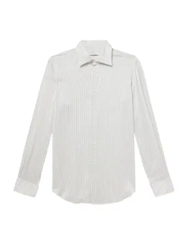 Husbands Slim-Fit Striped Silk-Poplin Shirt - Men | Thumbnail 1 Husbands Slim-Fit Striped Silk-Poplin Shirt - Men | Thumbnail 1