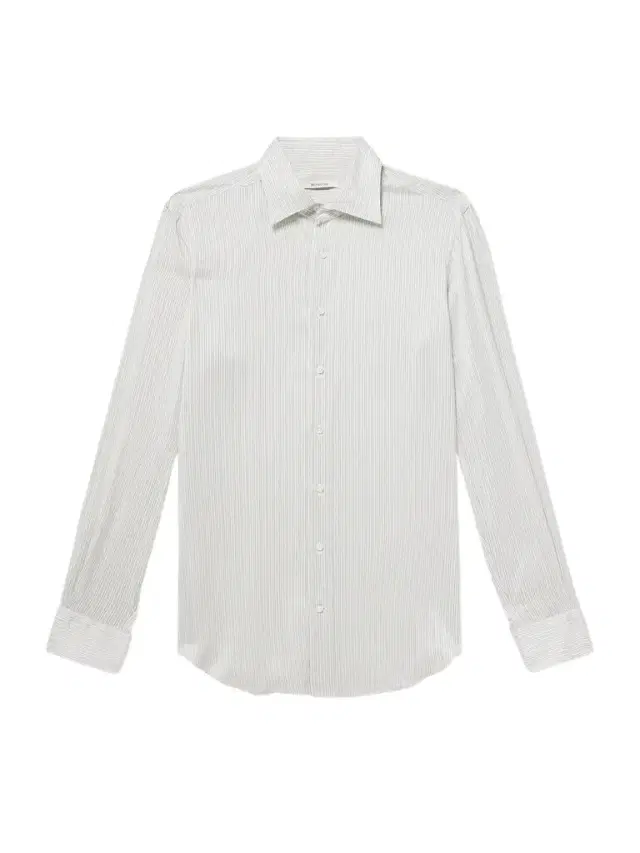 Slim-Fit Striped Silk-Poplin Shirt - Men Slim-Fit Striped Silk-Poplin Shirt - Men