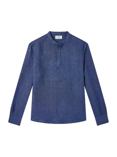 MR P. Herringbone Linen Shirt - Men | Thumbnail 1 MR P. Herringbone Linen Shirt - Men | Thumbnail 1