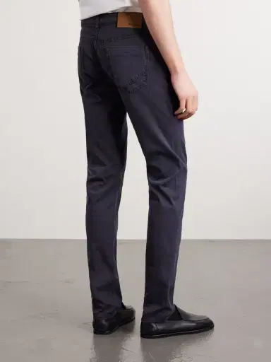 Slowear Slim-Fit Stretch Cotton-Blend Gabardine Trousers - Men | Thumbnail 4 Slowear Slim-Fit Stretch Cotton-Blend Gabardine Trousers - Men | Thumbnail 4