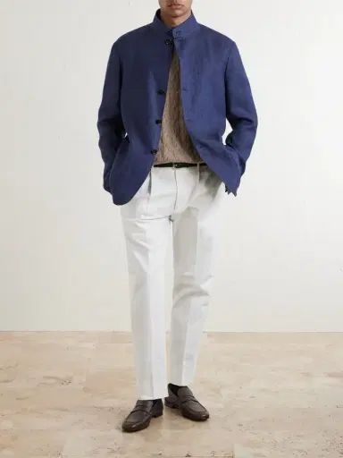 Zegna Il Conte Oasi Linen Jacket - Men | Thumbnail 2 Zegna Il Conte Oasi Linen Jacket - Men | Thumbnail 2
