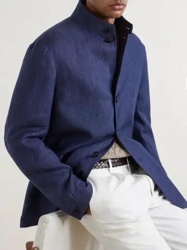 Zegna Il Conte Oasi Linen Jacket - Men | Thumbnail 5 Zegna Il Conte Oasi Linen Jacket - Men | Thumbnail 5