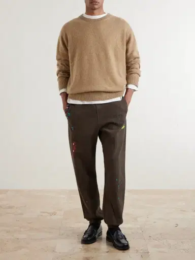 Gallery Dept. Logo-Print Paint-Splattered Cotton-Jersey Sweatpants - Men | Thumbnail 2 Gallery Dept. Logo-Print Paint-Splattered Cotton-Jersey Sweatpants - Men | Thumbnail 2
