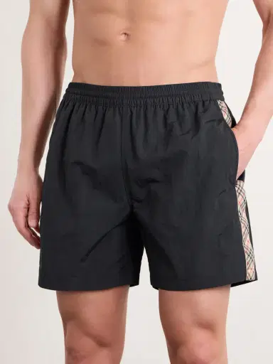 Burberry Straight-Leg Striped Jacquard-Trimmed Shell Shorts - Men | Thumbnail 6 Burberry Straight-Leg Striped Jacquard-Trimmed Shell Shorts - Men | Thumbnail 6
