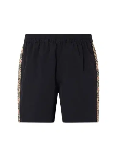 Burberry Straight-Leg Striped Jacquard-Trimmed Shell Shorts - Men | Thumbnail 1 Burberry Straight-Leg Striped Jacquard-Trimmed Shell Shorts - Men | Thumbnail 1