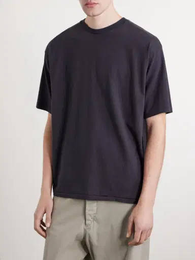A.PRESSE Cotton and Cashmere-Blend T-Shirt - Men | Thumbnail 3 A.PRESSE Cotton and Cashmere-Blend T-Shirt - Men | Thumbnail 3