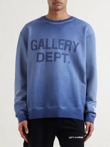 Gallery Dept. Logo-Print Cotton-Jersey Sweatshirt - Men | Thumbnail 3 Gallery Dept. Logo-Print Cotton-Jersey Sweatshirt - Men | Thumbnail 3