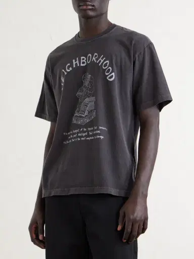 Neighborhood Printed Cotton-Jersey T-Shirt - Men | Thumbnail 3 Neighborhood Printed Cotton-Jersey T-Shirt - Men | Thumbnail 3