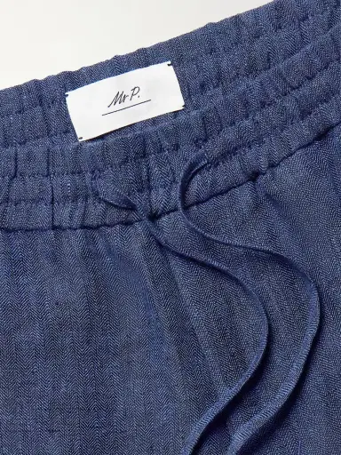 MR P. Straight-Leg Herringbone Linen Shorts - Men | Thumbnail 6 MR P. Straight-Leg Herringbone Linen Shorts - Men | Thumbnail 6