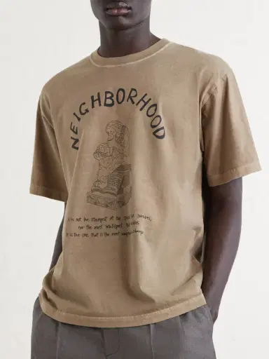 Neighborhood Printed Cotton-Jersey T-Shirt - Men | Thumbnail 3 Neighborhood Printed Cotton-Jersey T-Shirt - Men | Thumbnail 3
