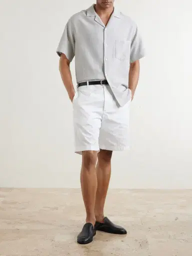 Portuguese Flannel Jones Camp-Collar Cotton Shirt - Men | Thumbnail 2 Portuguese Flannel Jones Camp-Collar Cotton Shirt - Men | Thumbnail 2