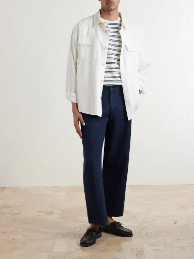 MR P. Barrel-Leg Cotton-Twill Trousers - Men | Thumbnail 2 MR P. Barrel-Leg Cotton-Twill Trousers - Men | Thumbnail 2