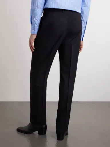 Husbands Straight-Leg Virgin Wool Trousers - Men | Thumbnail 4 Husbands Straight-Leg Virgin Wool Trousers - Men | Thumbnail 4