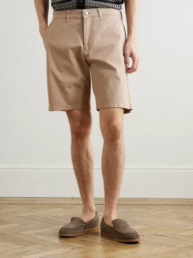 NN07 Aden 1923 Straight-Leg Organic Cotton-Blend Twill Shorts - Men | Thumbnail 3 NN07 Aden 1923 Straight-Leg Organic Cotton-Blend Twill Shorts - Men | Thumbnail 3