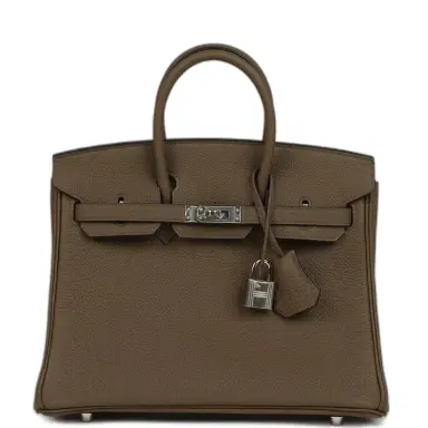HERMÈS Hermes Birkin 25 Toundra Togo Palladium Hardware | Thumbnail 1 HERMÈS Hermes Birkin 25 Toundra Togo Palladium Hardware | Thumbnail 1