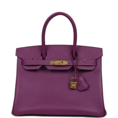 HERMÈS Hermes Birkin 30 Anemone Epsom Gold Hardware | Thumbnail 1 HERMÈS Hermes Birkin 30 Anemone Epsom Gold Hardware | Thumbnail 1