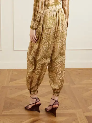 Zimmermann Luna Printed Silk Balloon Pants | Thumbnail 3 Zimmermann Luna Printed Silk Balloon Pants | Thumbnail 3
